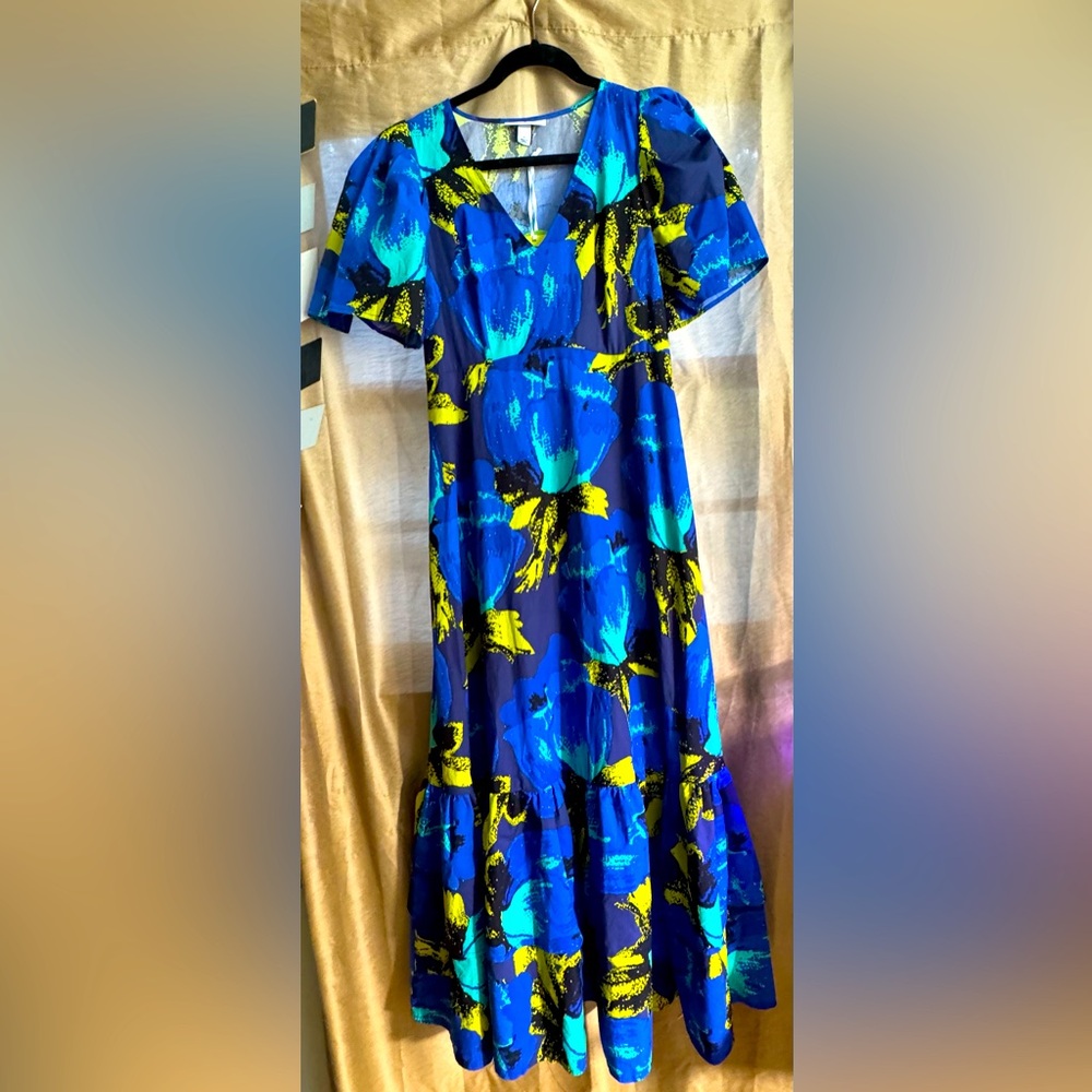 Christopher John Rogers x Target Puff Sleeve Maxi Dress Size 4 - Picture 3 of 8